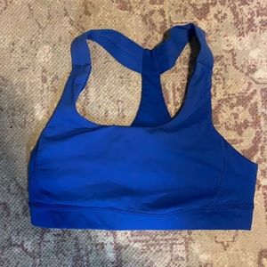 Royal blue lululemon running bra